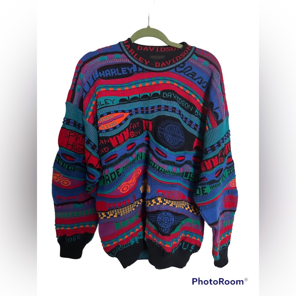COOGI Men’s Large Harley Davidson Wool Sweater